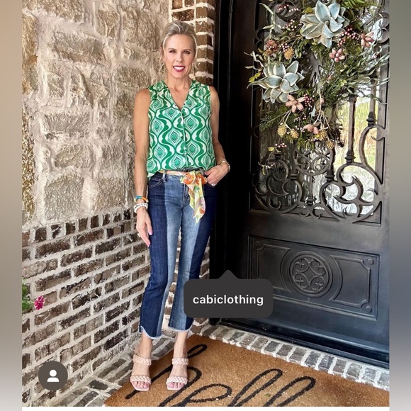 *NEW | Cabi 6281 High Low Crop Jeans - Picture 4 of 5